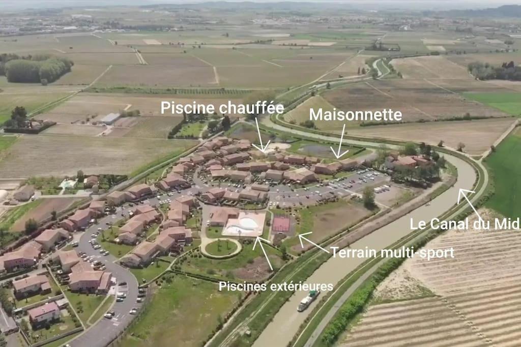 Un Bol D'Air Frais Et De Soleil Entre Campagne Et Plage Vila Béziers Exterior foto
